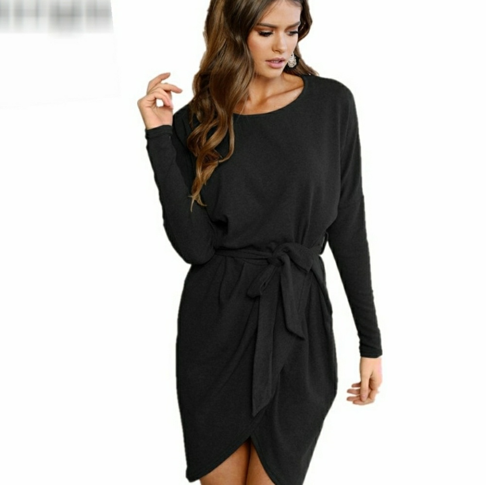 Fabulous Slimming Black Asymmetrical Dress S & Lge